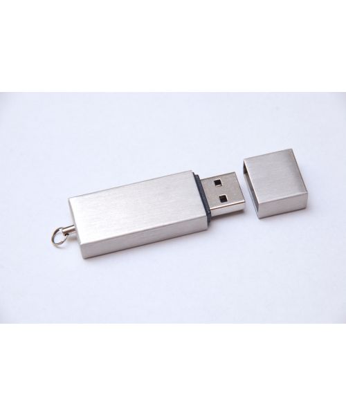 Pendrive reklamowy z nadrukiem logo firmy Metalowy NC134B 