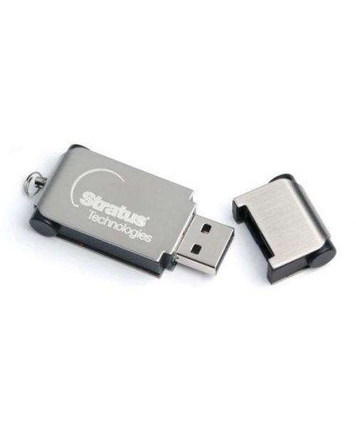 Pendrive reklamowy z nadrukiem logo firmy Metalowy NC42 