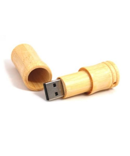 Pendrive reklamowy z nadrukiem logo firmy Drewniany NC8D 